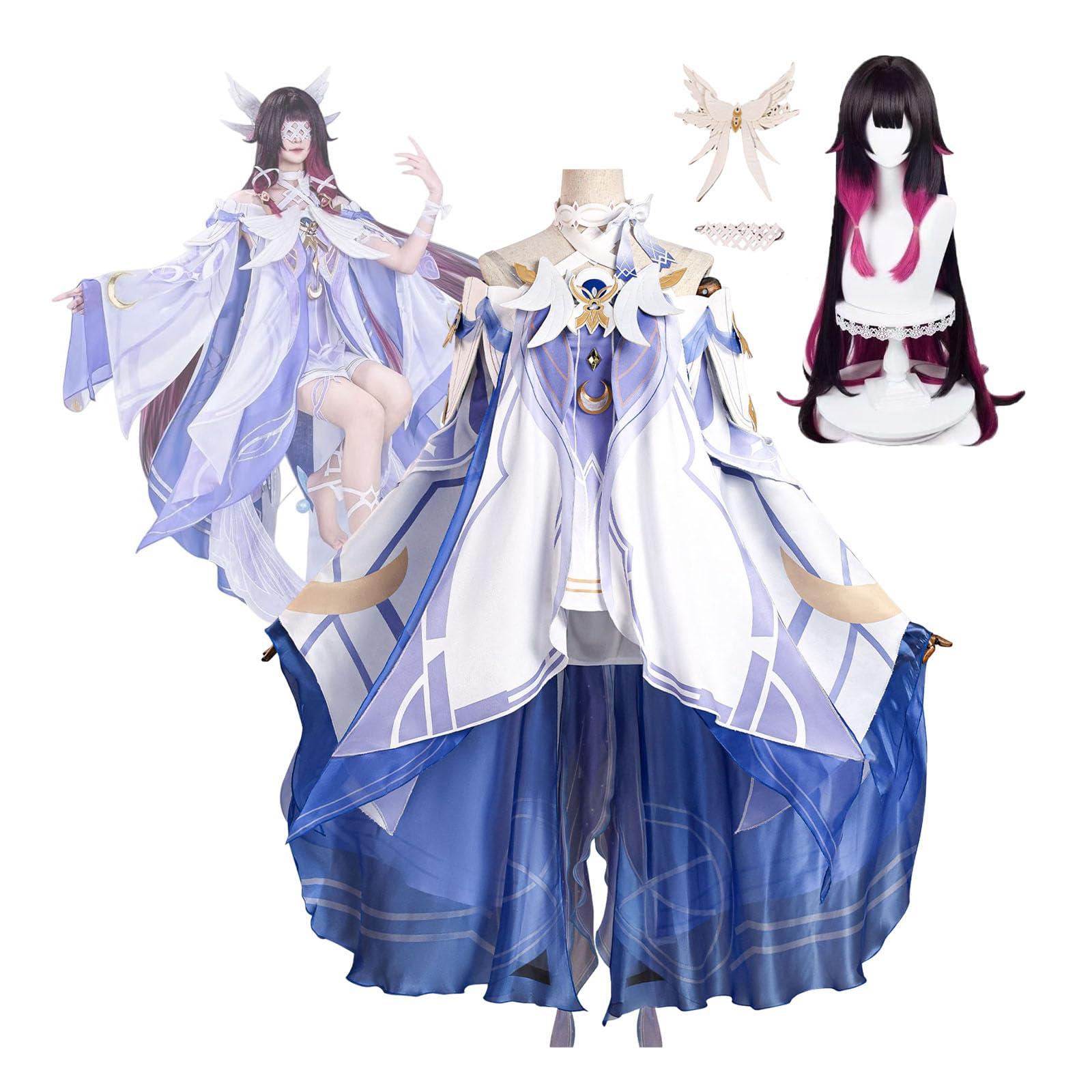 コロンビーナ コスプレ衣装Mサイズ ウィッグ付き Amazon.co.jp: [Raineed] 原神 コロンビーナ コスプレ衣装 ウィッグ